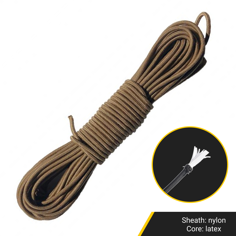 Shock Cord 3,6mm Coyote Brown