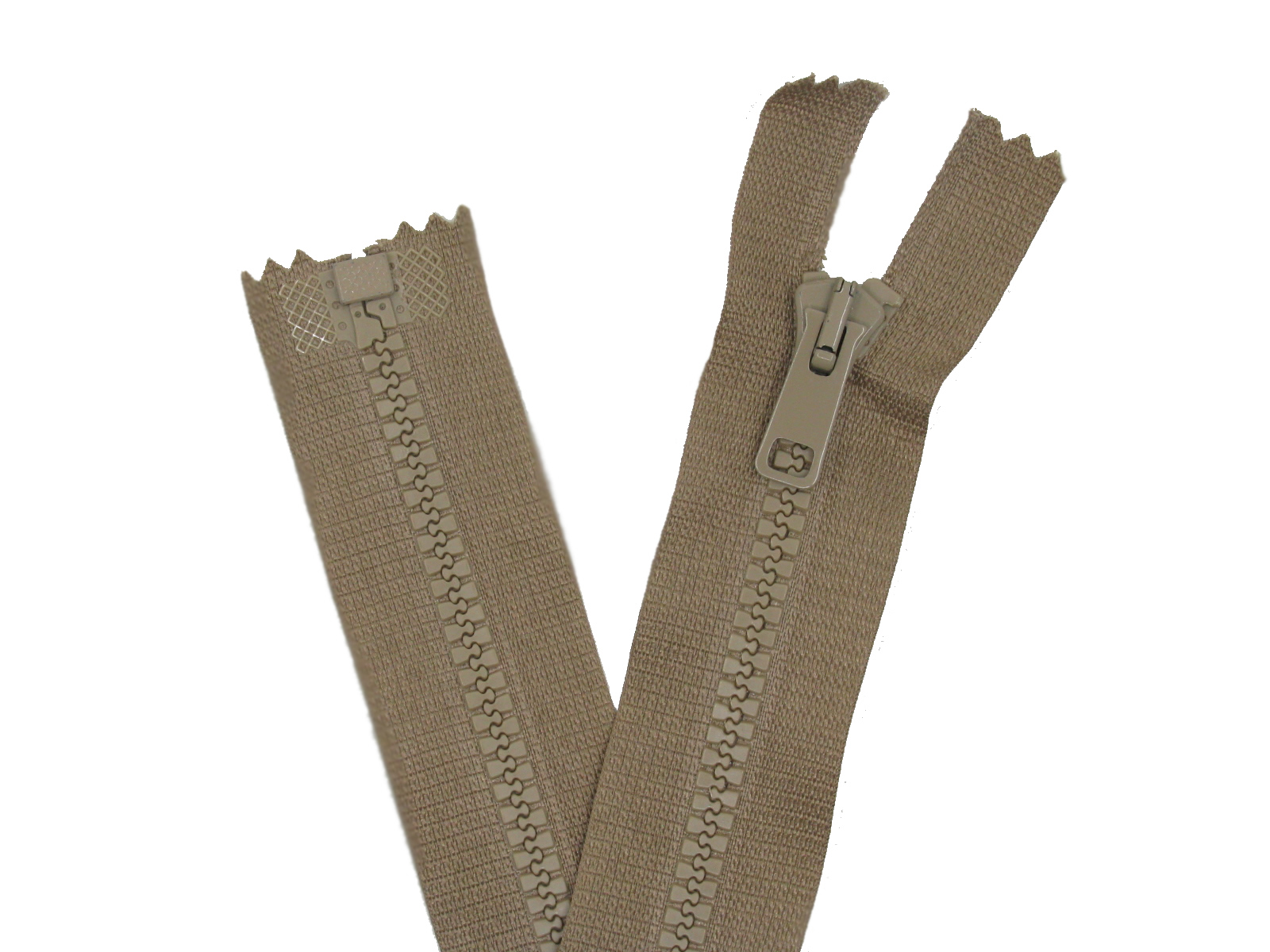 Zip kostěný PH6 khaki 70 cm