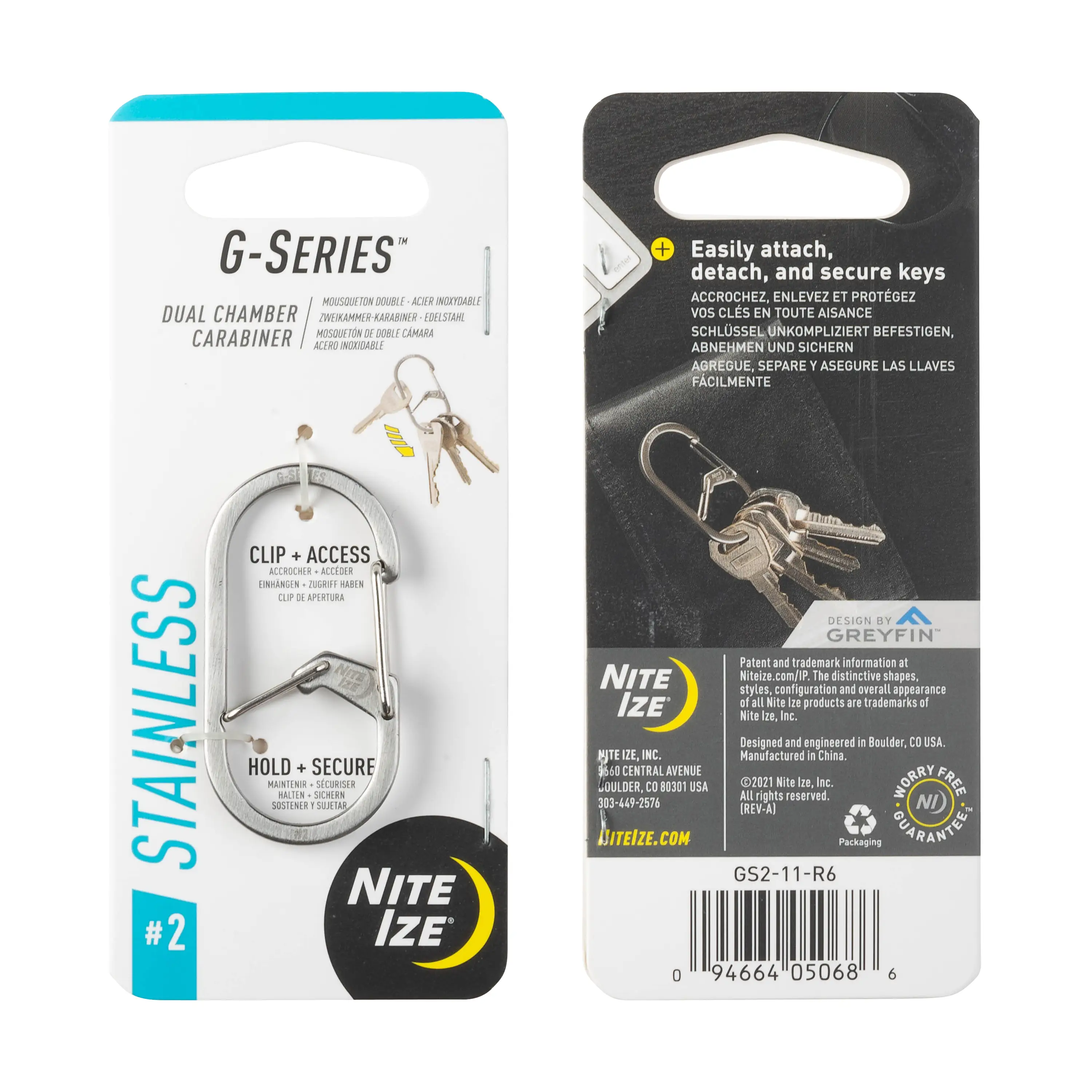 Nite Ize G-Series#2 Stainless Steel