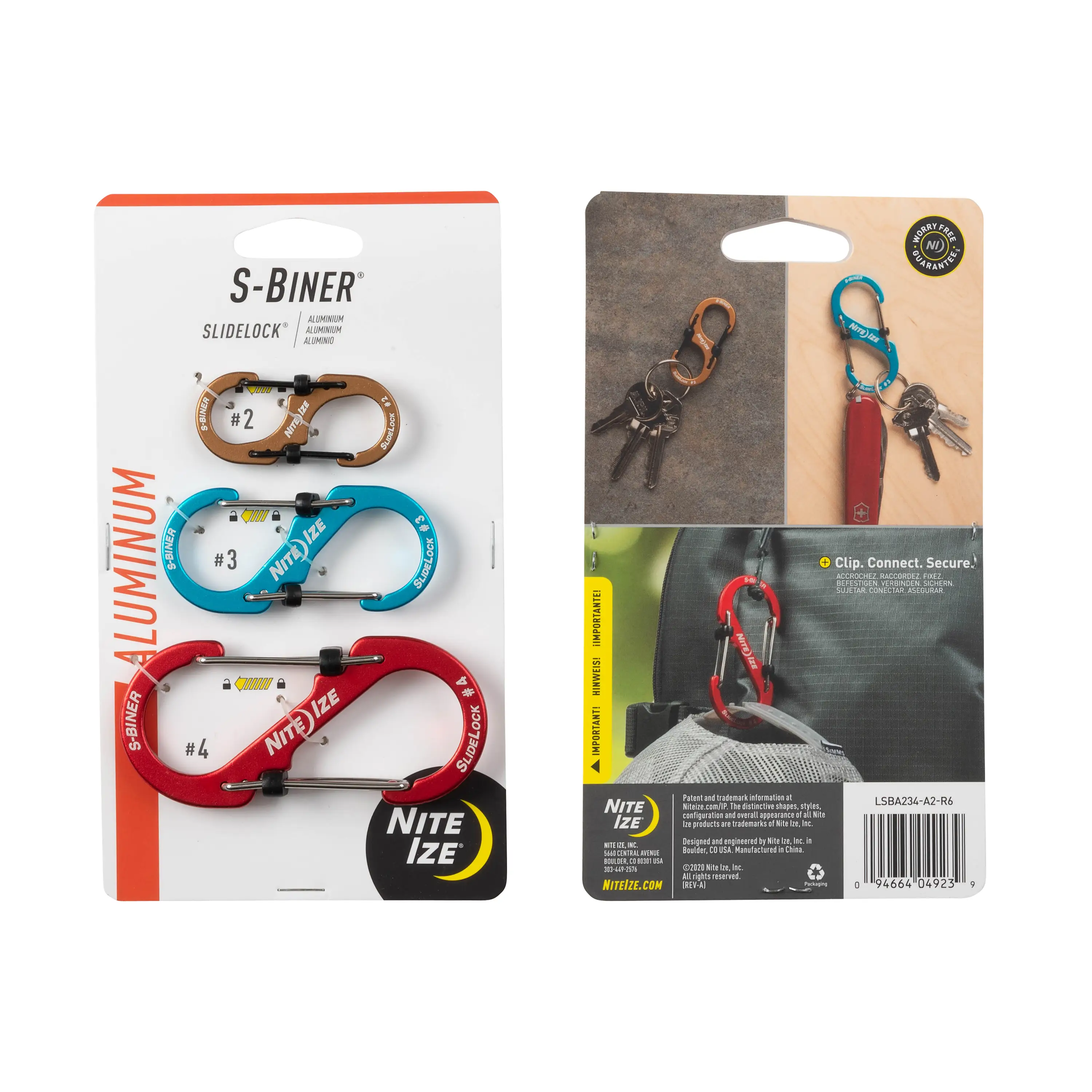 Nite Ize S-Bine SlideLock Al (sada 3ks)
