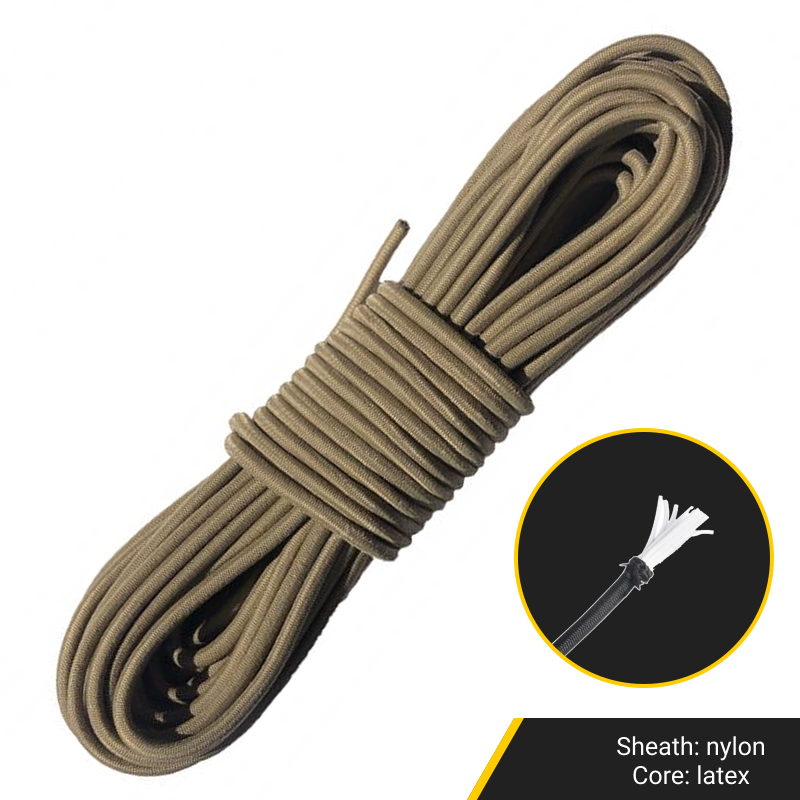 Shock Cord 3mm khaki