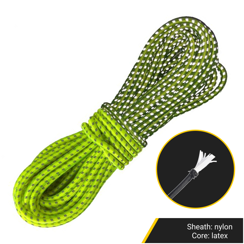 Shock Cord 3,6mm žlutá reflexní