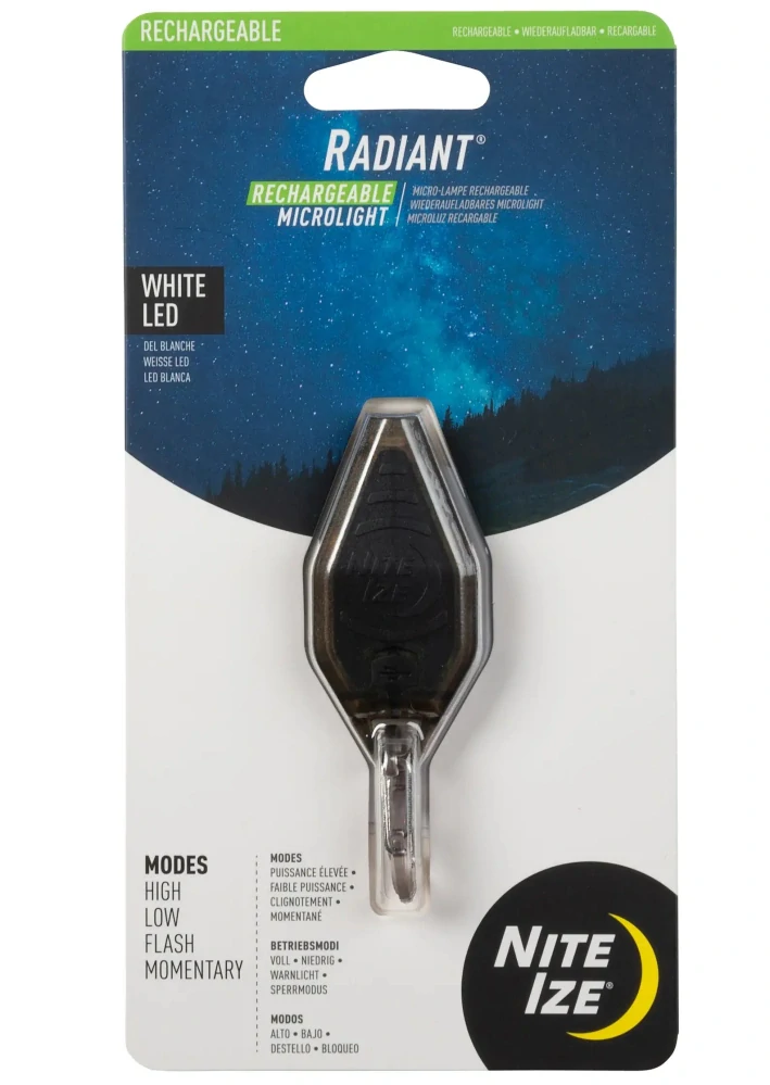 Nite Ize Radiant® Rechargeable Microlight Coyote/bílá LED