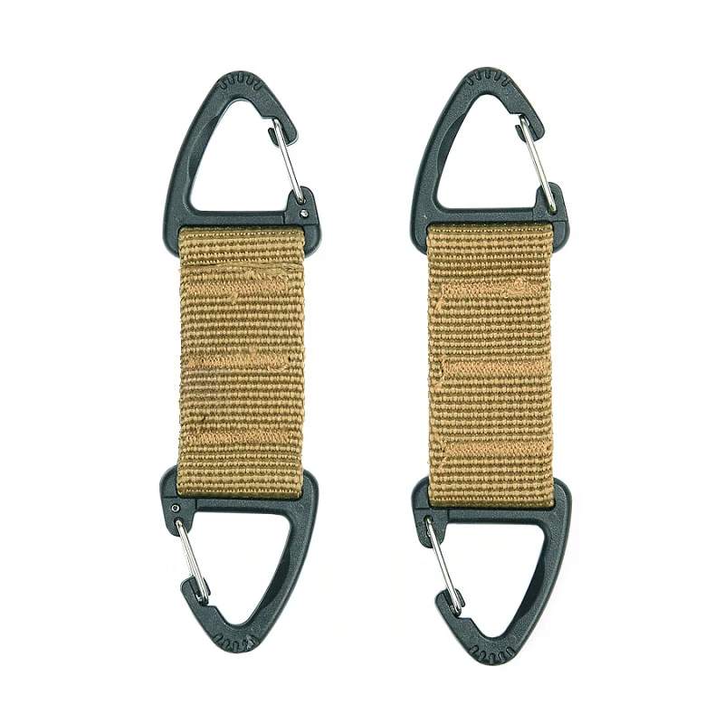 101 Inc. Double carabiner Coyote (2ks)