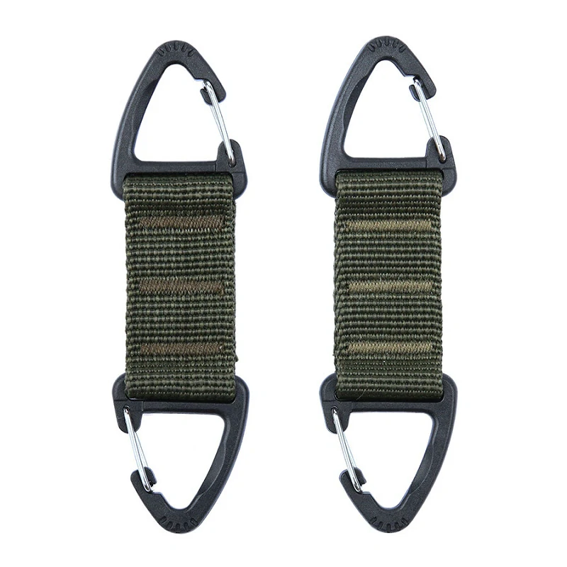 101 Inc. Double carabiner Olive (2ks)
