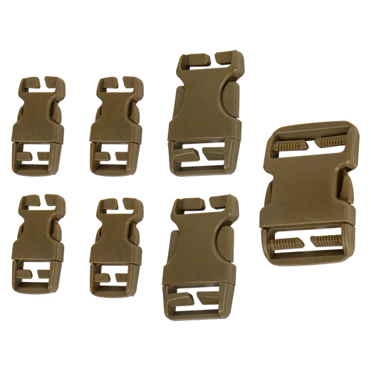 Přezky náhradní REPAIR KIT 7 ks COYOTE BROWN