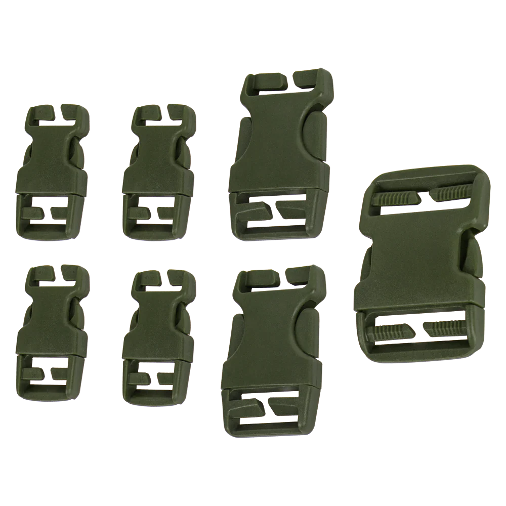 Přezky náhradní REPAIR KIT 7 ks ZELENÉ