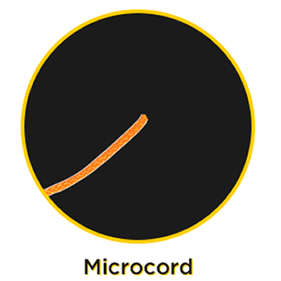 Microcord (1.2 mm) černá