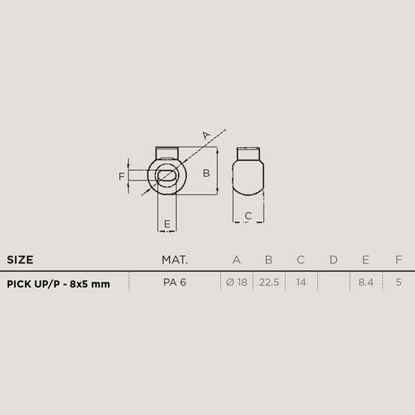 2M Cord Lock Pick UP GN černá