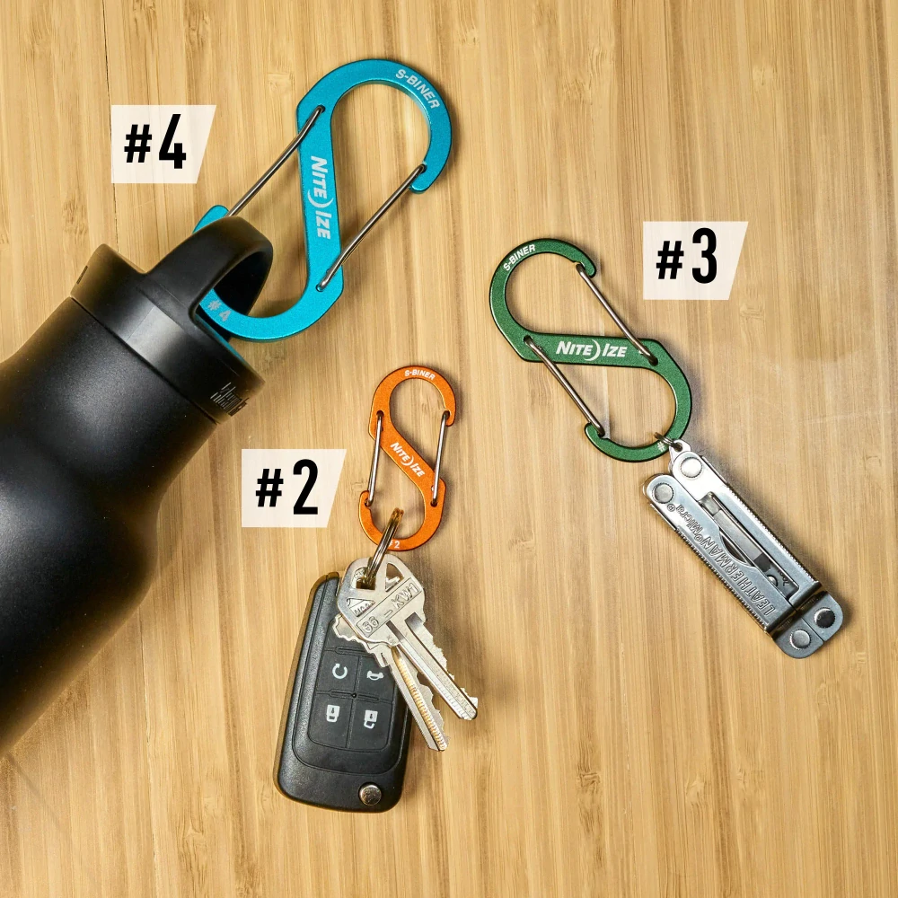 Nite Ize S-BinerAluminum Dual Carabiner #4 - Olive