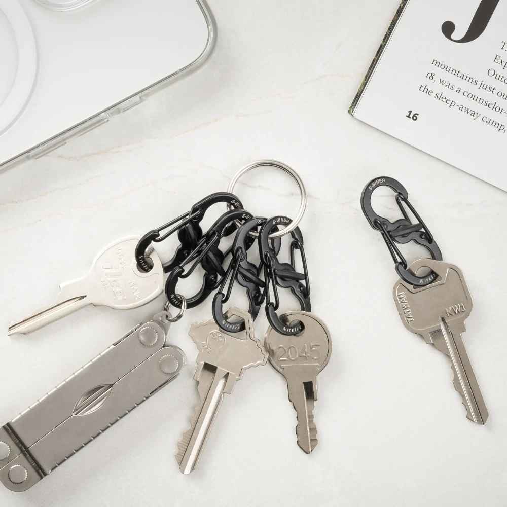 Nite Ize S-Biner MicroLock #2 černá (5ks)