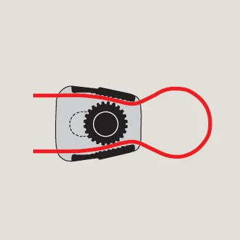 2M Cord Lock BC/4 černá