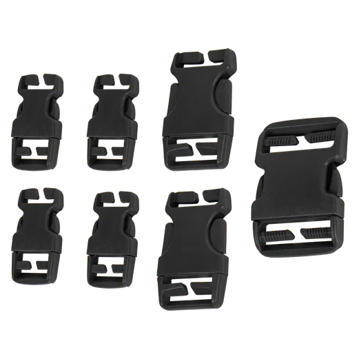 Přezky náhradní REPAIR KIT 7 ks ČERNÉ