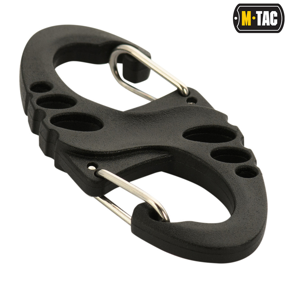 M-Tac Plastic S-Hook Carabiner černá