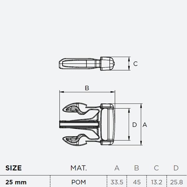 2M Warrior SR 25mm černá (samec)