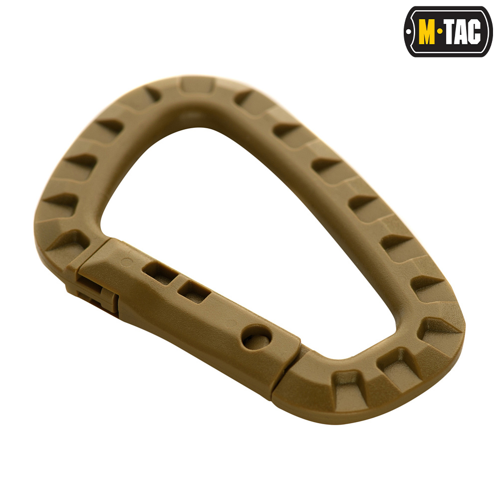 M-Tac Plastic Carabiner Coyote