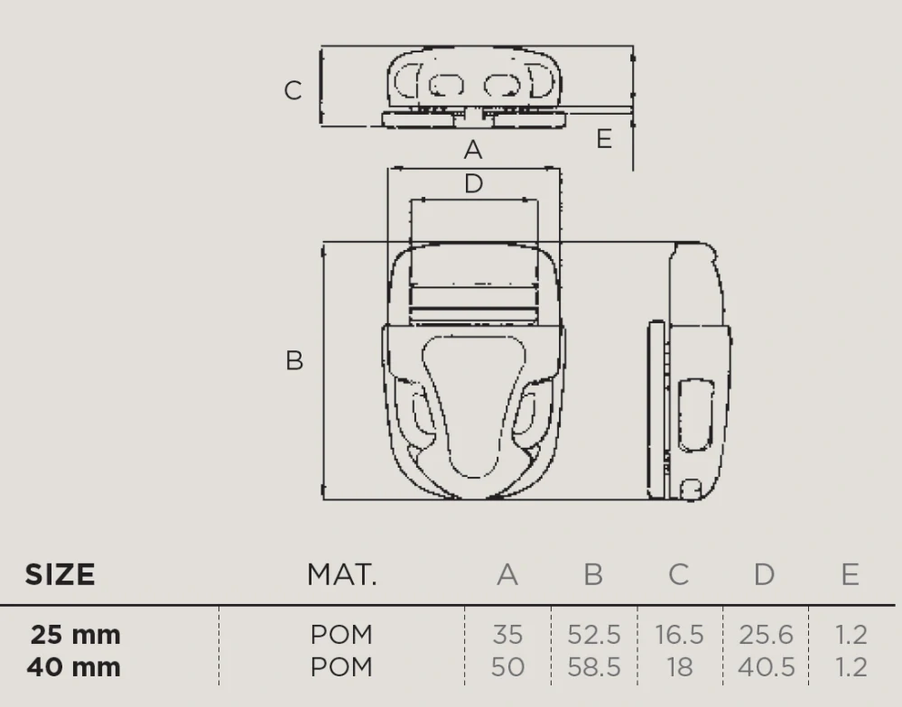 2M Military PCB/25 černá