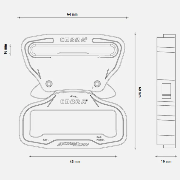 AustriAlpin Cobra® NG 45mm Half Adjustable (samec)