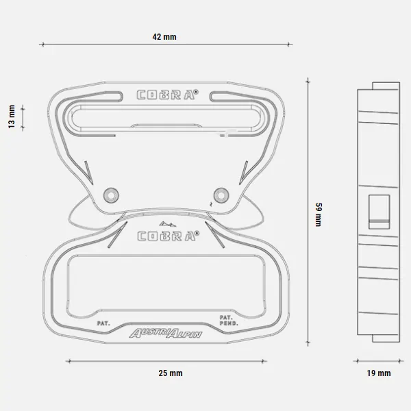 AustriAlpin Cobra® NG 25mm Half Adjustable (samec)