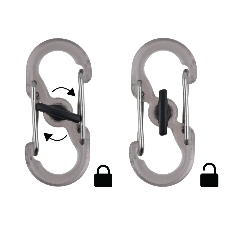 Nite Ize KeyRack Lockerr černá + S-Biner MicroLocks barevné