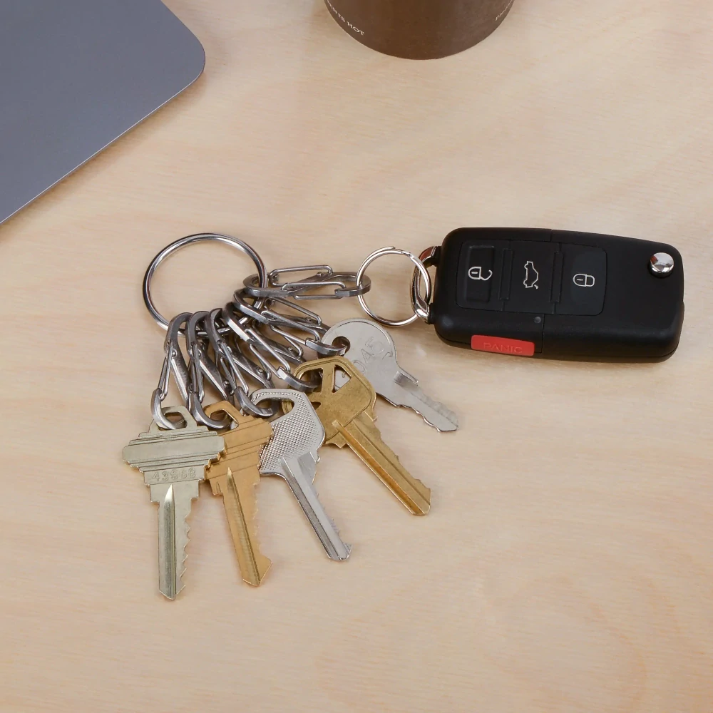 Nite Ize KeyRing Steel S-Biner stříbrná