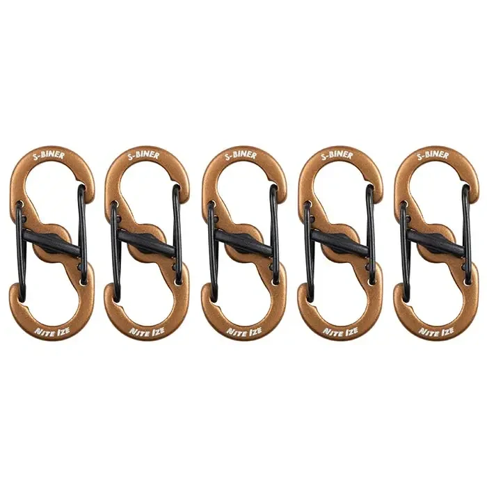 Nite Ize S-Biner MicroLock Al Coyote (5ks)