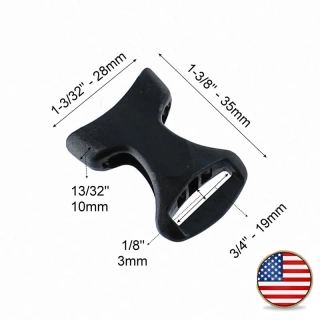 ITW Nexus Jet SR loop 20mm samice černá