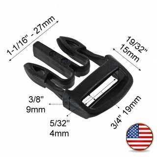 ITW Nexus Jet SR 20mm samec černá