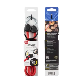 Nite Ize HookLock Locking Bungee - 24 in. - červená