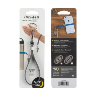 Nite Ize Cinch-A-Lot Stretch Strap - Charcoal