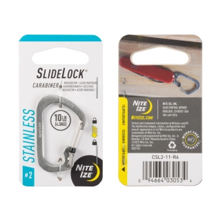 Nite Ize Carabiner SlideLock #2 stříbrná