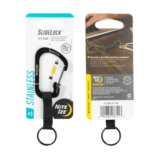 Nite Ize SlideLock KeyRing #3 černá
