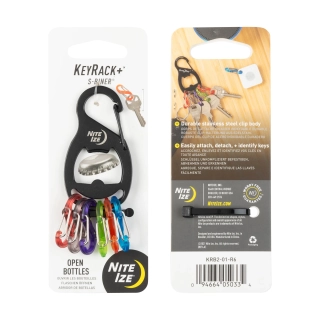 Nite Ize KeyRack+ černá + S-Biner barevné
