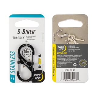 Nite Ize S-Biner SlideLock #2 černá