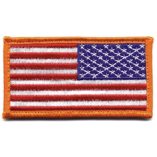 Nášivka Rothco Velcro vlajka USA barevná khaki