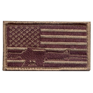 Nášivka Rothco Velcro Flag & Rifle