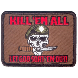 Nášivka Rothco Velcro Kill Em All Let God Sort Em Out