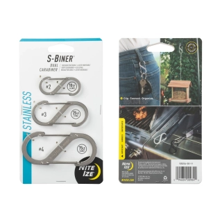 Nite Ize S-Biner #2,3,4, stříbrná