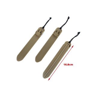 Sada klipu pro sumky TMC MOLLE QD Clip Coyote Brown (3ks)