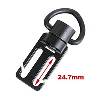 Kovová karabina TMC MOLLE Sling Hanging D ring černá