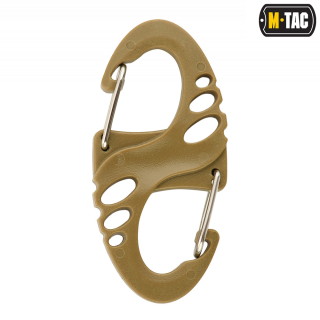 M-Tac Plastic S-Hook Carabiner Coyote