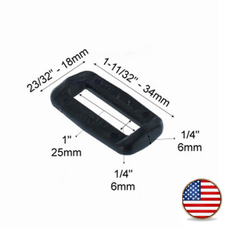 ITW Nexus Looploc 25mm Černý