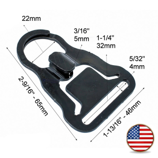 ITW Waterbury M.A.S.H. Hook 1.2" černá