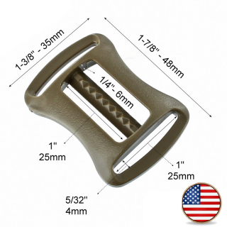 ITW Nexus Sternum Triglide 25mm Coyote Brown