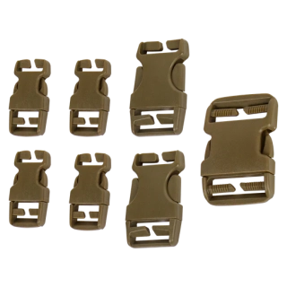 Přezky náhradní REPAIR KIT 7 ks COYOTE BROWN